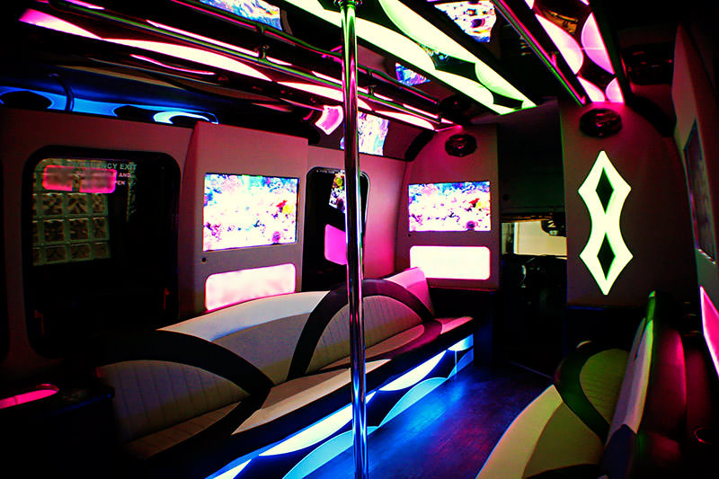 rhode island party bus interior